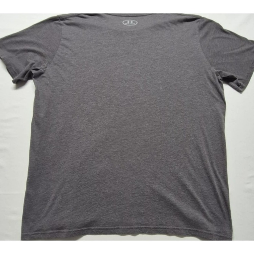 Under Armour Heat Gear Loose fit men's gray logo graphic t-shirt sz. 2XL - Picture 4 of 10